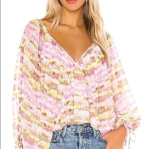 Tularosa Pink and Green Blouse